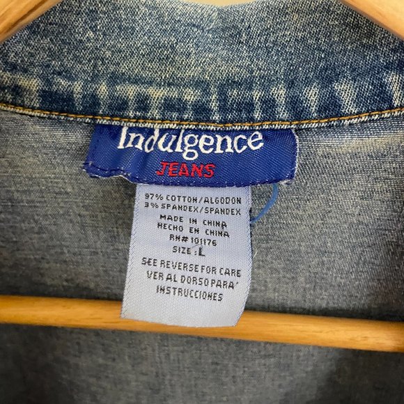 Denim Vest Indulgence Jeans (Size Large) - Picture 3 of 3